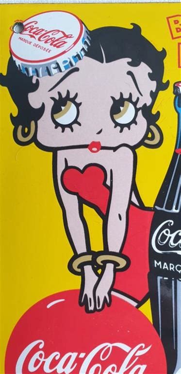 Betty Boop Coca Cola Emaille Plaat Metaal Kopen Curiosa En Brocante