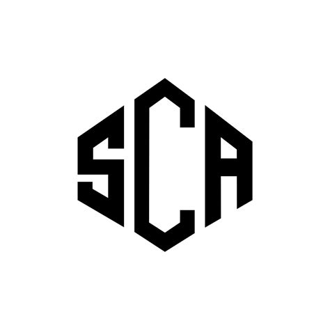 SCA letter logo design with polygon shape. SCA polygon and cube shape ...