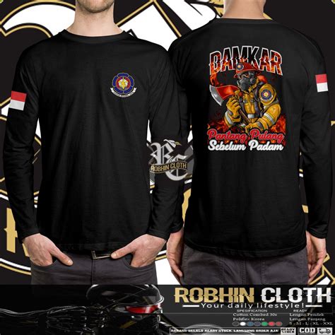 Jual Kaos Damkar Indonesia Pemadam Kebakaran Pantang Pulang Sebelum