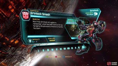 Grimlock Smash Chapter XII Walkthrough Transformers Fall Of