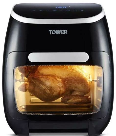 11 Litre Vortx 5 In 1 Xpress Pro Air Fryer By Tower With Chicken Rotisserie T17039