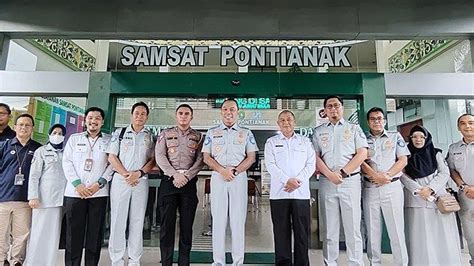 Direktur Utama Pt Jasa Raharja Kunjungi Samsat 1 Pontianak