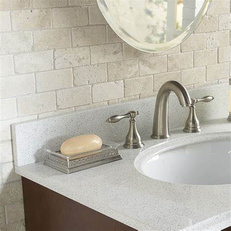 Anatolia Tile Chiaro Tumbled 12 In X 12 In Tumbled Natural Stone Travertine Brick Wall Tile In