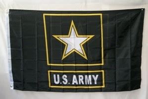 - US ARMY STAR FLAG - BLACK #F228