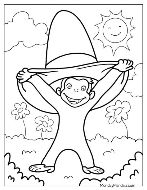 18 Curious George Coloring Pages Free PDF Printables