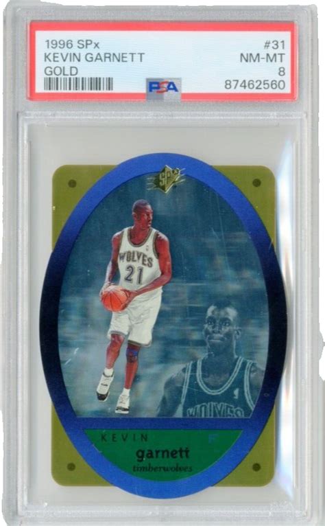 KEVIN GARNETT 1996 Upper Deck SPX 31 PSA 8 NM MT Minnesota