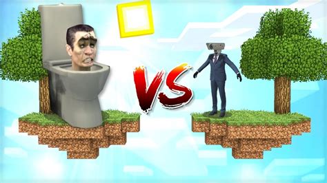 Skibidi Toilet Ostrov Vs Cameraman Ostrov V Minecraftu Kdo Vyhraje