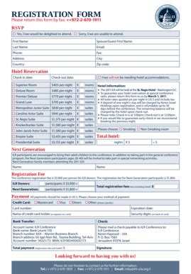 Fillable Online Registration Form For Kh Uia Donors Kenes Fax Email