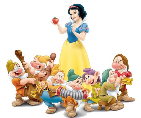 Branca de Neve e Anões PNG transparente - StickPNG