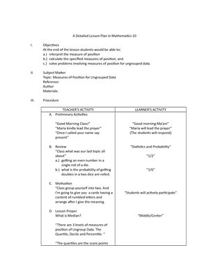 Ap Ap Prototype And Contextualized Daily Lesson Plans Dlps