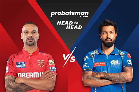 Ipl 2024 Match 33 Pbks Vs Mi Head To Head Records Between Punjab