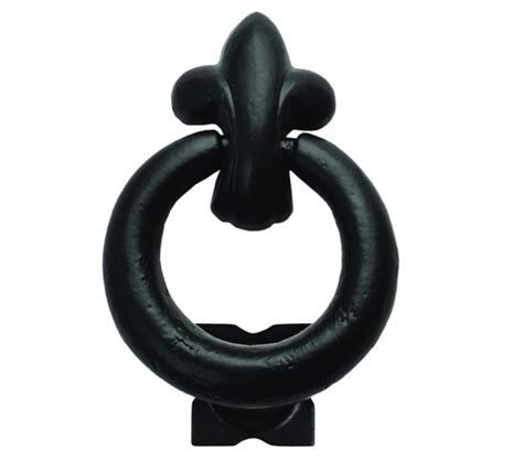 Cardea Ironmongery Ring Door Knocker Black Iron Bi152