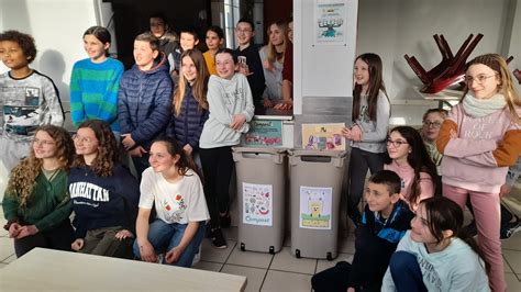 Le tri des déchets à la cantine Institution Sainte Procule à Gannat