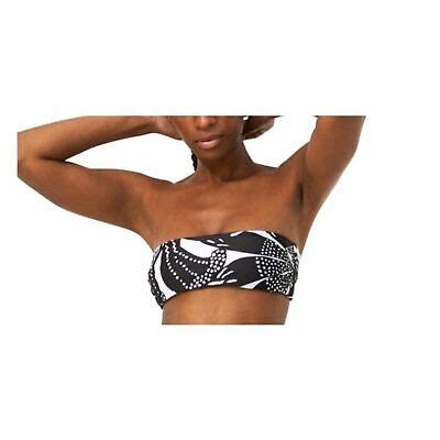 Mara Hoffman Abigail Bandeau Bikini Top Black White Ebay