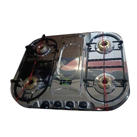 Stainless Steel 4 Burner Gas Stove at Rs 7450 | Stainless Steel Gas ...