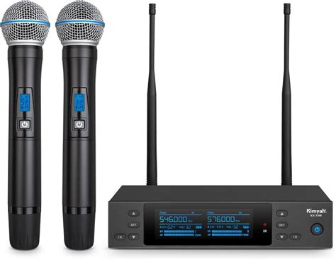 amazoncom kimyah wireless microphones system  channels metal