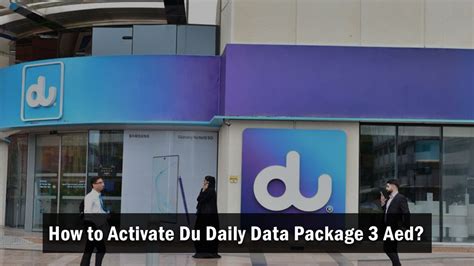 How To Activate Du Daily Data Package 3 Aed Mks