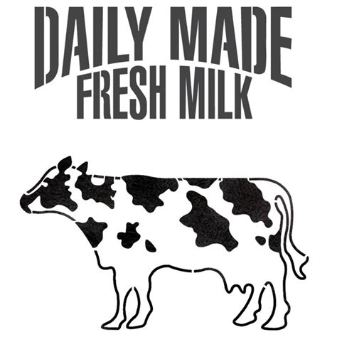 Milk Cow Dairy Cattle Stencil for Crafting Reusable Template GRAFFITI ...