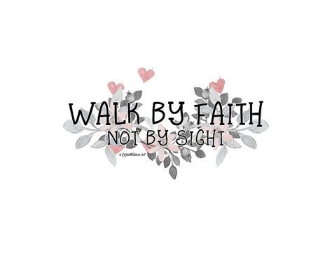 Christian Bible Verse Quote Floral Typography Walk By Faith Painting By Wall Art Prints Fine