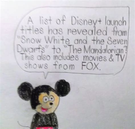 Disney Plus Launch Titles Revealed By Mjegameandcomicfan89 On Deviantart