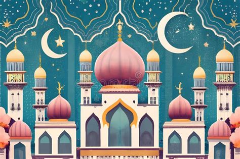 Watercolor Mosques Stock Illustrations 274 Watercolor Mosques Stock