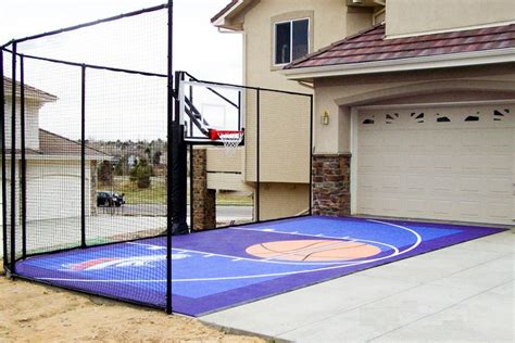 Fitting A Home Basketball Court In Your Backyard Sport Court Home