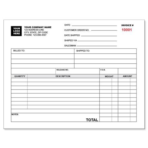 Trucking Invoice Custom Carbonless Forms Designsnprint