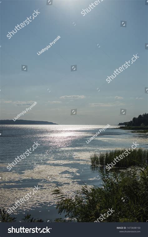 Kaniv Reservoir View Evening Urban Landscape Stock Photo 1473698150