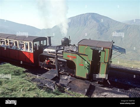 Snowdon Mountain Railway Rack And Pinion Steam Locomotive Reaching