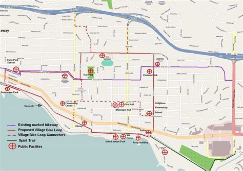 North Vancouver Bike Map North Vancouver Cycling Map British