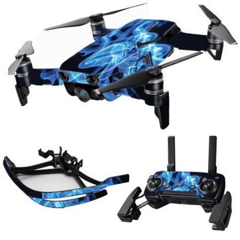 Mightyskins Djmavai Blue Flames Skin For Dji Max Coverage Blue Flames