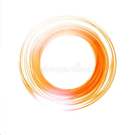 Vector Abstract Orange Circle. Logo Design Template . Stock Illustration - Illustration of ...