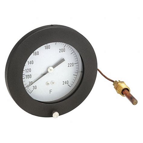 30° To 240°f 4 5 In Dial Dia Analog Panel Mount Thermometer 12u646 12u646 Grainger