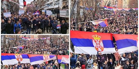 Veliki Narodni Skup Srba U Severnoj Kosovskoj Mitrovici Srbi Ustali