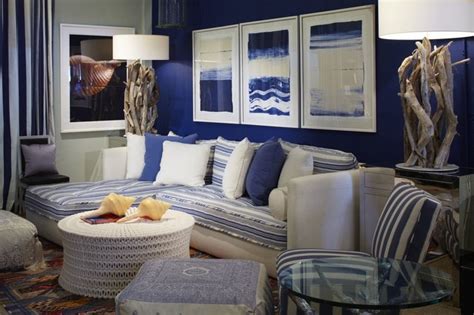 Coastal Blue Living Room - Contemporary - Living Room - Miami - by ...