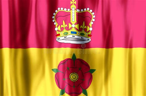 El Agitar De Hampshire Y Ejemplo Coloridos De La Bandera Del Primer