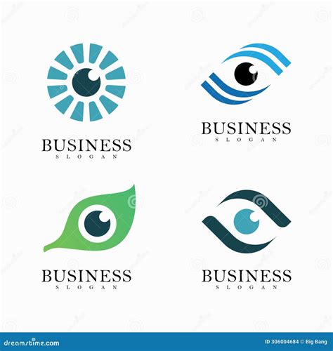 Eye Care Vector Logo Symbol Stock Vector Illustration Of Idea Lens