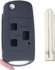 Amazon KEMANI Uncut 3 Button Folding Remote Key Shell Fit For FJ