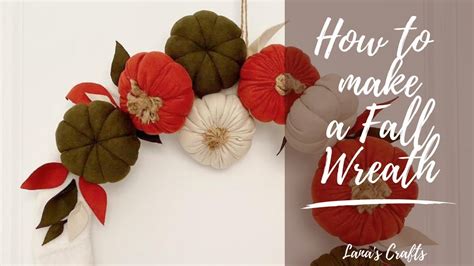 How To Make A Autumn Wreath Fall Crafts Diy Youtube