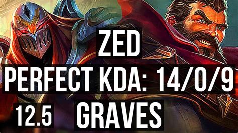 Zed Vs Graves Mid Legendary M Mastery Br Grandmaster