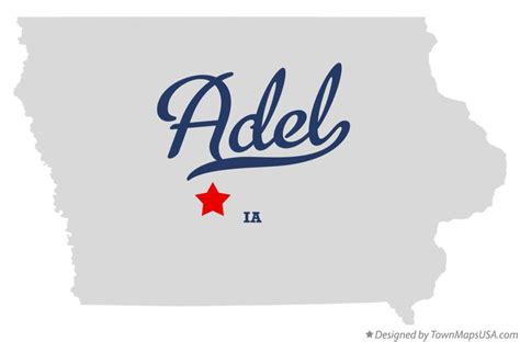 Map of Adel, IA, Iowa