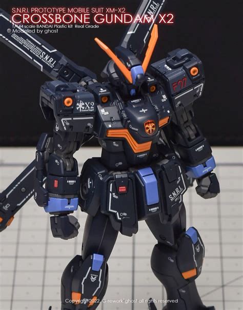 Yan Rg Crossbone X Gundam G Rework Ver Ghost Custom Fluorescent