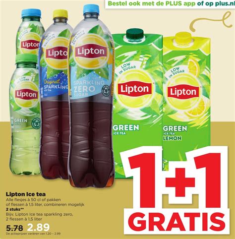 Lipton Ice Tea Gratis Aanbieding Bij Plus