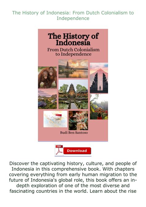 [EPUB] The History of Indonesia: From Dutch Colonialism to Independence ...