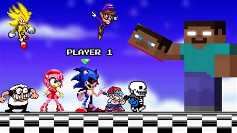 Puede Sonic Exe Derrotar A Herobrine En El Juego YouTube