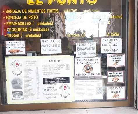 Carta Del Restaurante Asador Del Pollos El Punto Alcala Del Henares