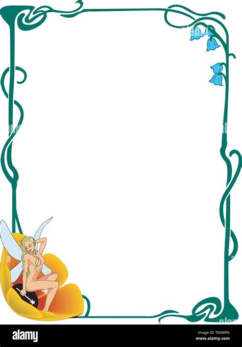 Fairy Border Vector Illustration Stock Vector Image And Art Alamy