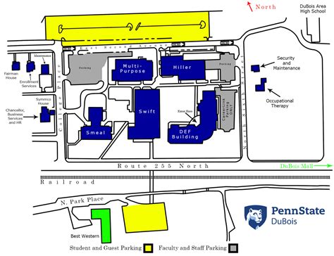 Penn State University Campus Map - Map