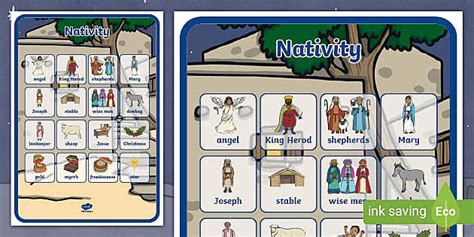 Nativity Vocabulary Poster Teacher Made Twinkl