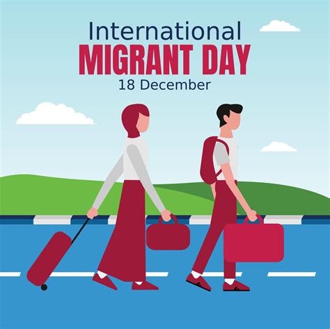 ilustración vectorial del día internacional del migrante 5348647 Vector